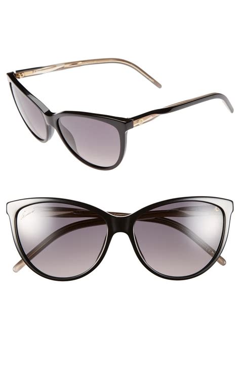 gucci cat eye sunglasses 58mm|gucci round cat eye sunglasses.